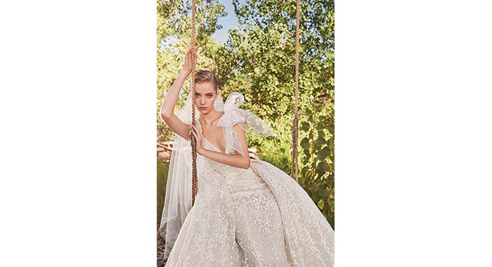 فستان زفاف من تصميم إيلي صعب
