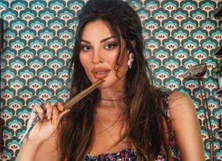 هذا وشم نادين نسيب نجيم وولديها الجديد