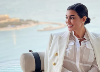 ياسمين صبري تتألّق بقفطان من تصميم نيكولا جبران ومجوهرات من كارتييه